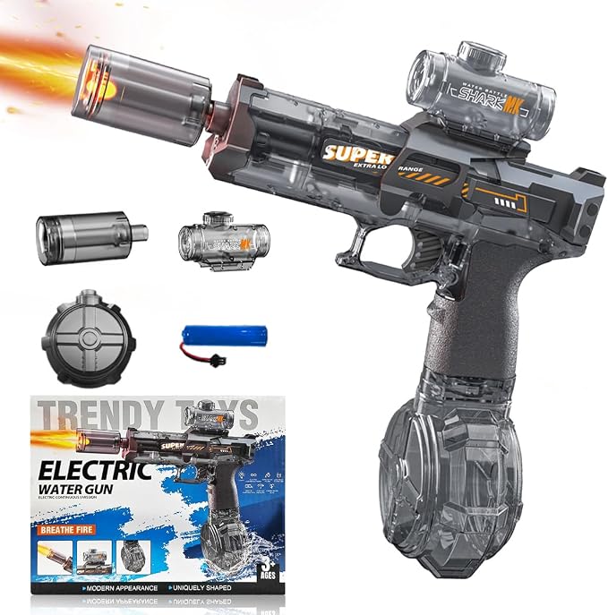 SHARK MK | Pistola de Agua Eléctrica Automática | Juguete para todas las edades