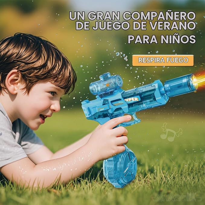 SHARK MK | Pistola de Agua Eléctrica Automática | Juguete para todas las edades