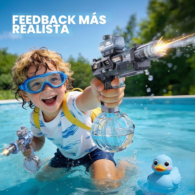 SHARK MK | Pistola de Agua Eléctrica Automática | Juguete para todas las edades